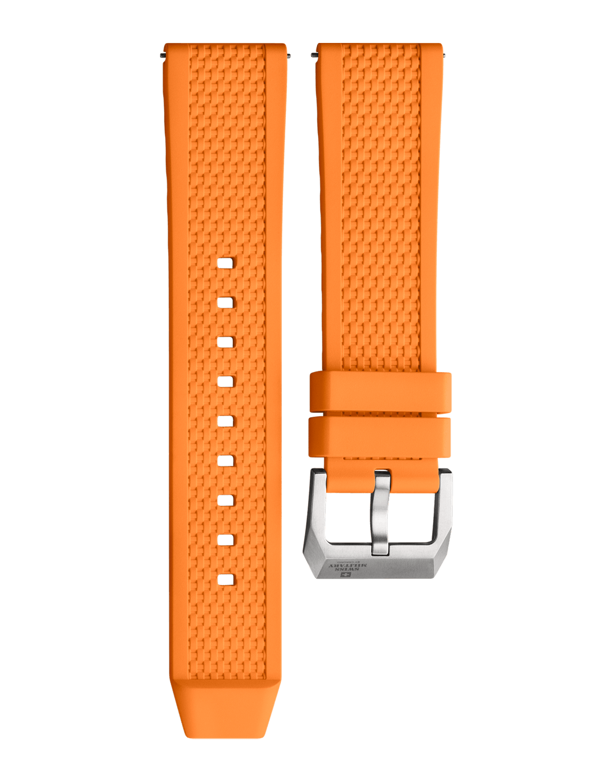 Swiss Military B.A14100.03 - Orange Rubber Strap Titanium