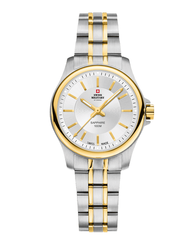 Swiss Military Clásico Reloj suizo para mujer - Plata, Bicolor oro, Acero | SM30201.05