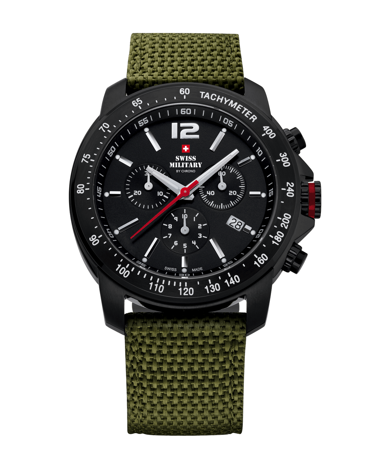 Swiss Military SM34033.07 – Reloj cronógrafo de estilo militar