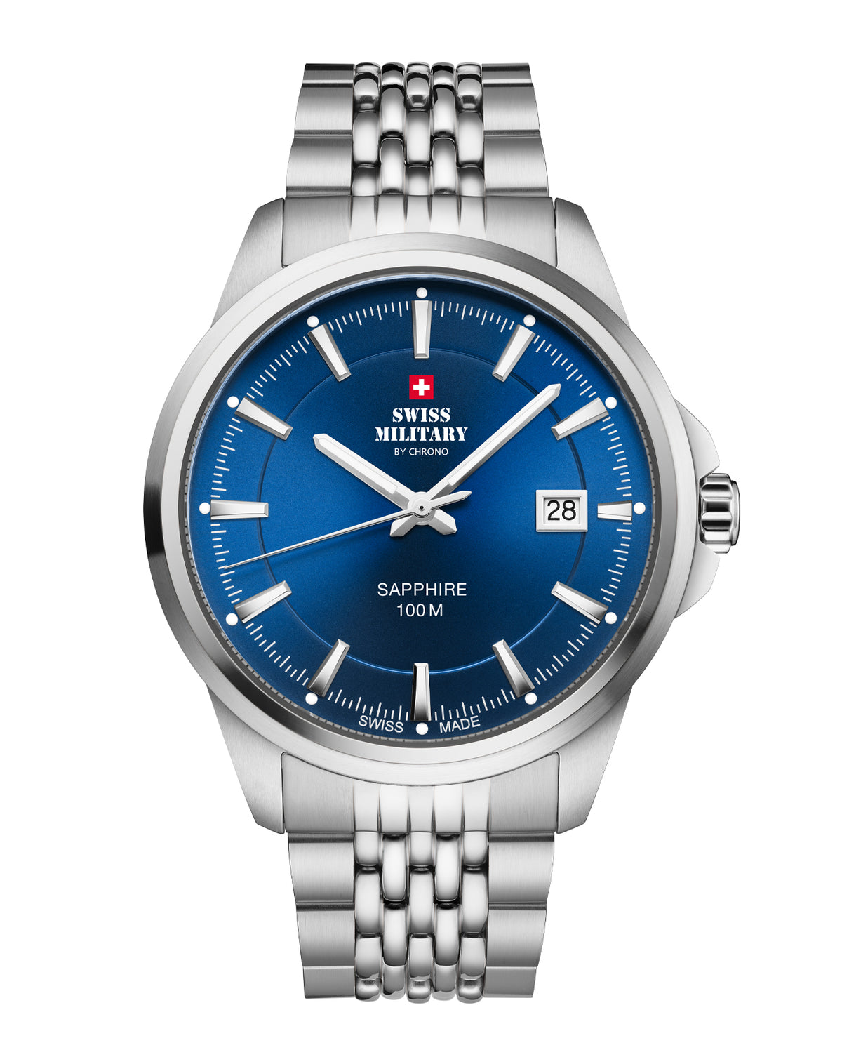 Swiss Military SM34104.03 - Classic Steel Watch for Men
