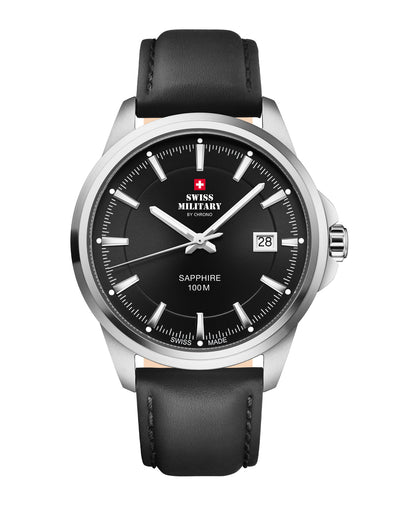 Swiss Military SM34104.08 - Classic Steel Watch for Men