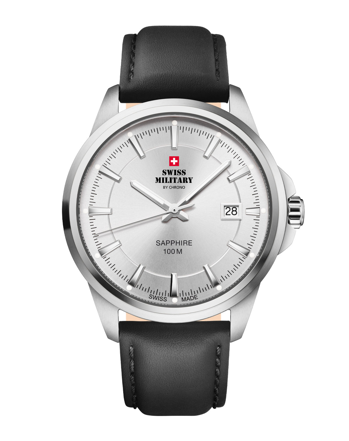 Swiss Military SM34104.09 - Classic Steel Watch for Men