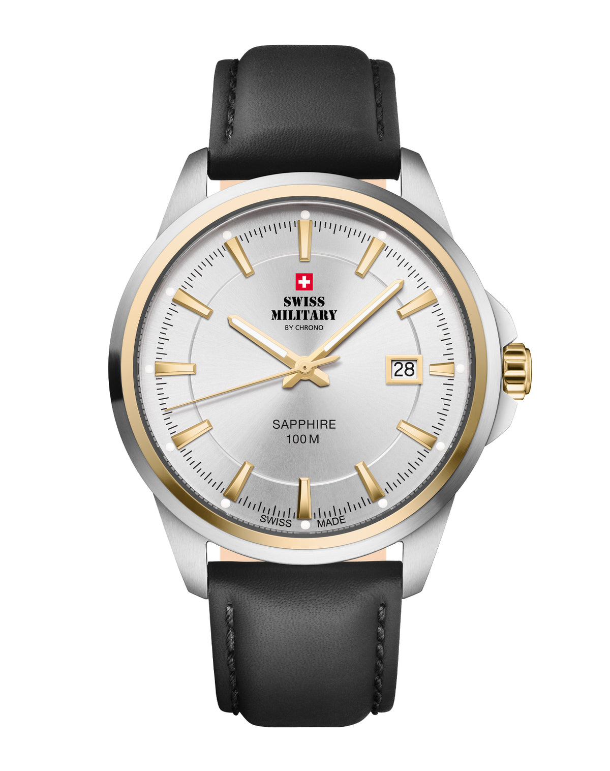 Swiss Military SM34104.11 - Classic Steel Watch for Men