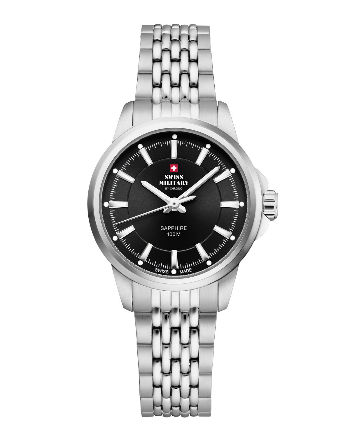 Swiss Military SM34105.01 - Classic Steel Watch for Women