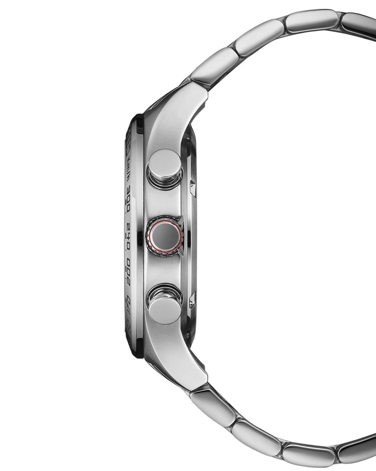 Swiss Military Speed Chronograph Watch silver tachymeter side view