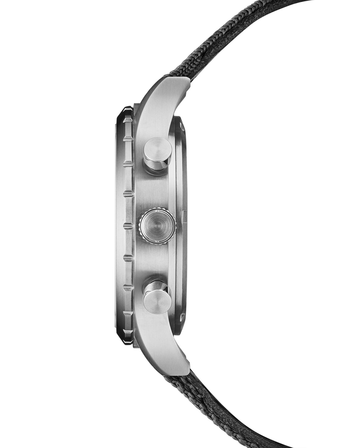 Reloj cronógrafo militar suizo de campaña SM34117.07 perfil lateral