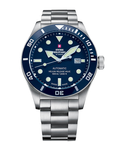 Swiss Military SMA34075.02 - Swiss Made Automatic Dive Watch 500M