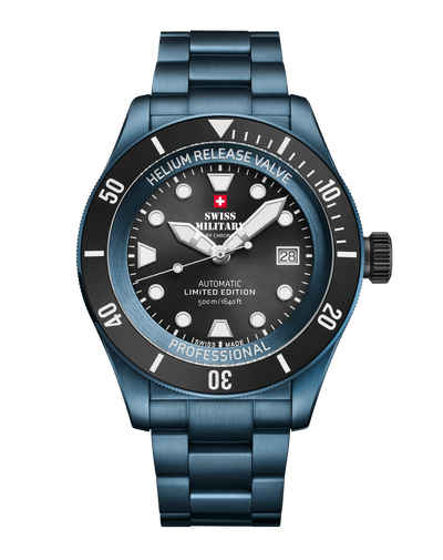 Swiss Military DIVER 500 Limited Edition Automatic Dive Watch – Front View