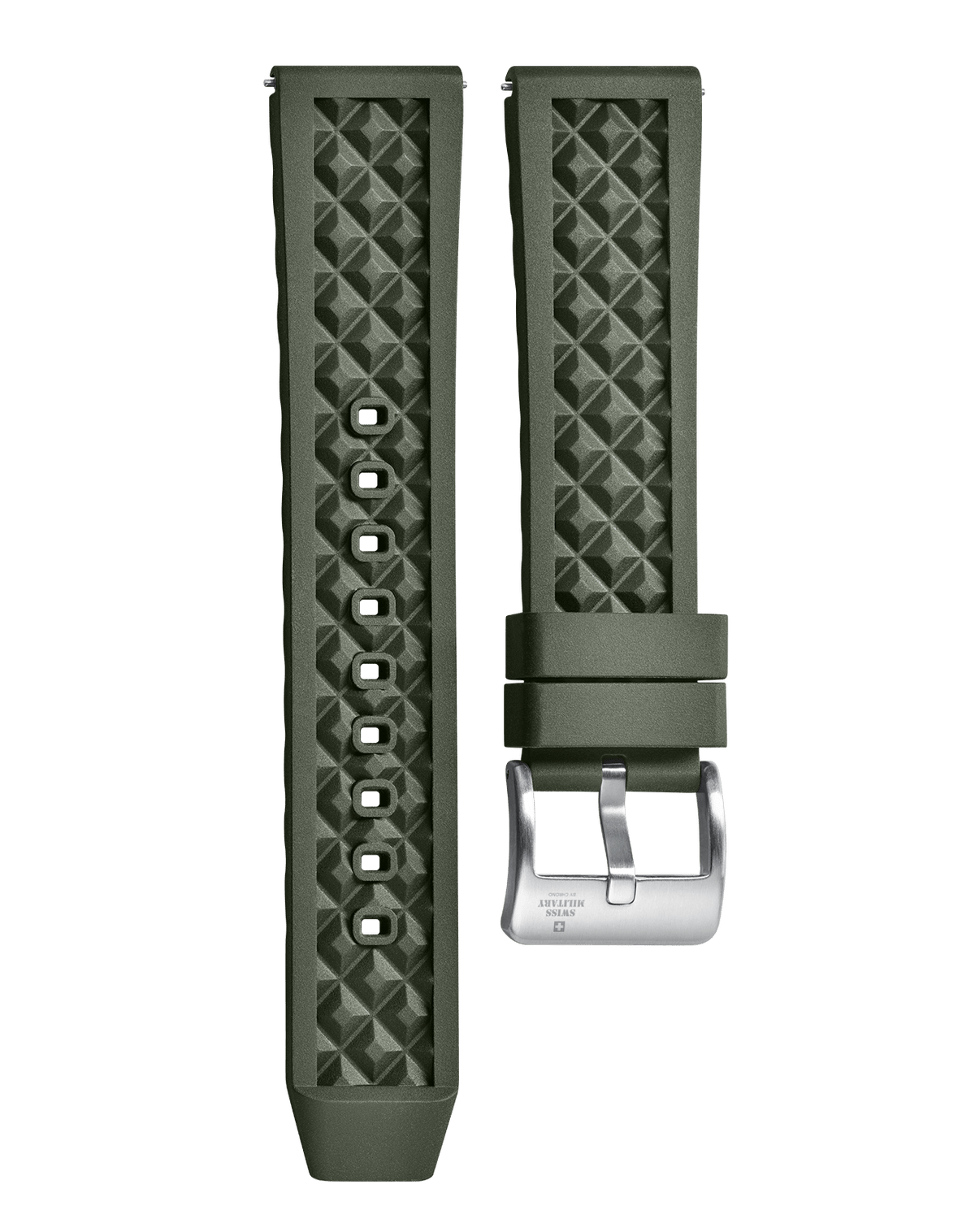 Swiss Military B.A14092.05 - Green Rubber Strap