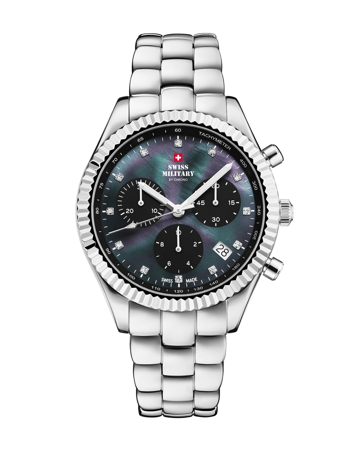 Swiss Military SM30207.01 - Elegante Chronographenuhr für Frauen