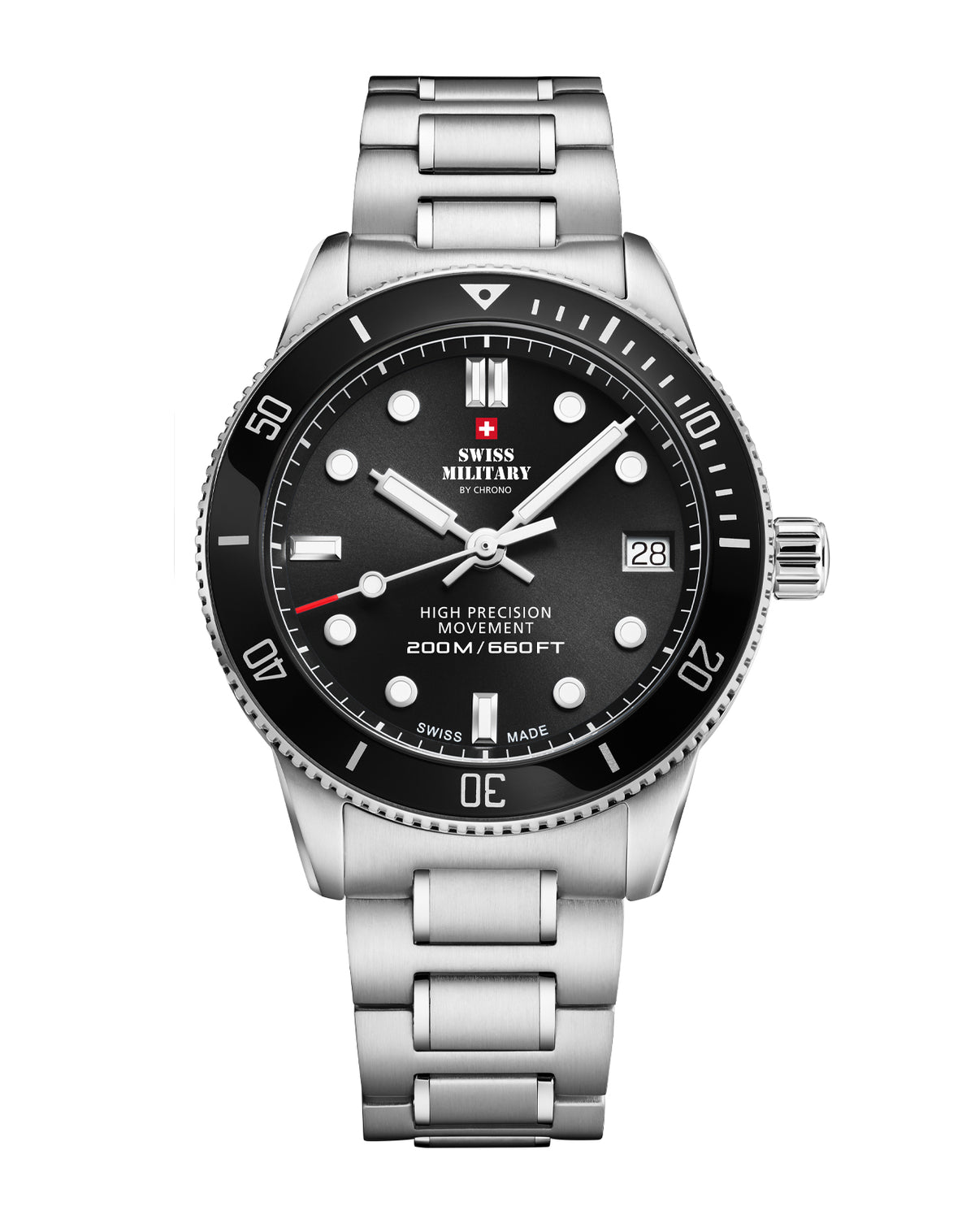 Swiss Military SM34089.01 - 200M Taucheruhr für Frauen