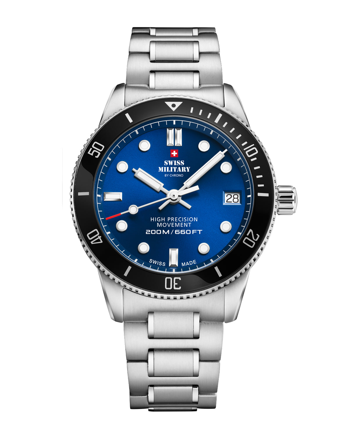 Swiss Military SM34089.02 - 200M Taucheruhr für Frauen