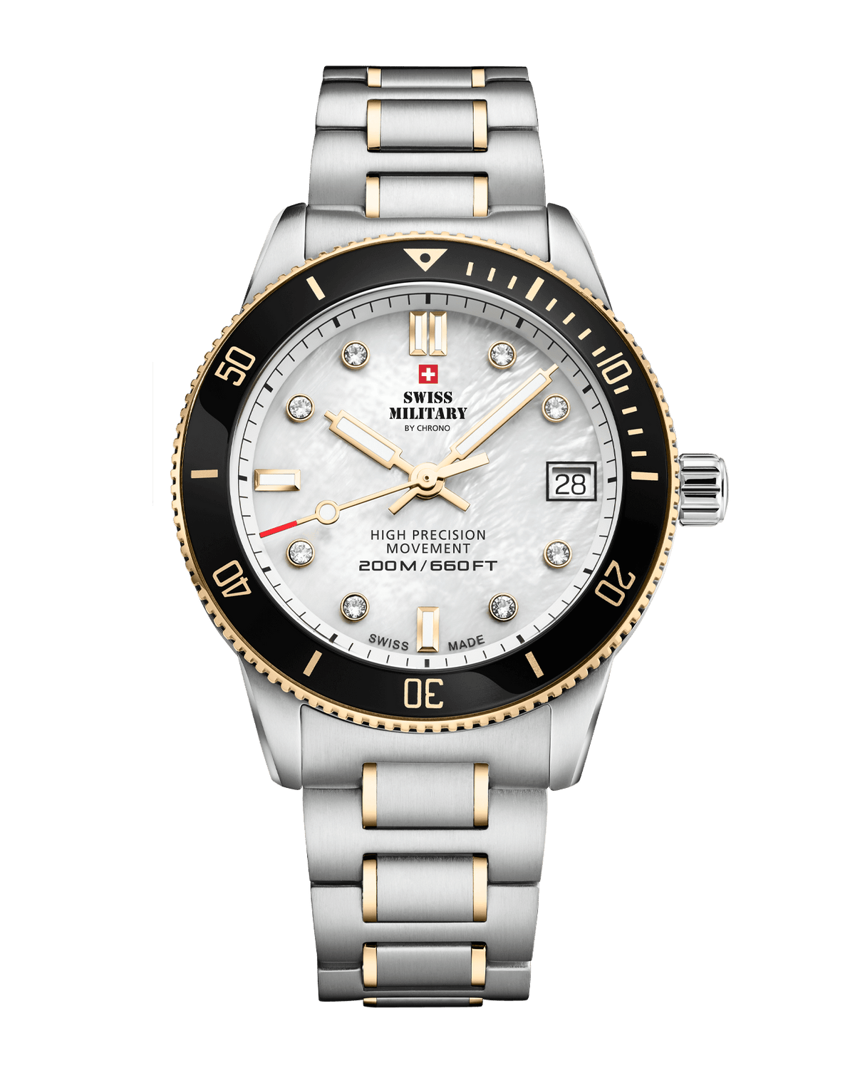 Swiss Military SM34089.04 - 200M Taucheruhr für Frauen