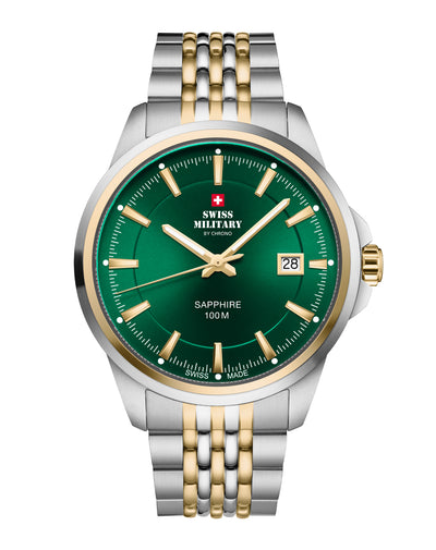 Swiss Military SM34104.06 - Classic Steel Watch for Men