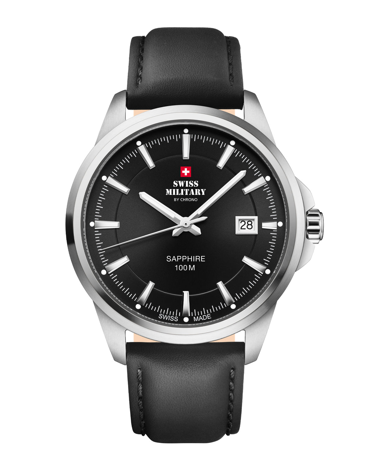 Swiss Military SM34104.08 - Classic Steel Watch for Men