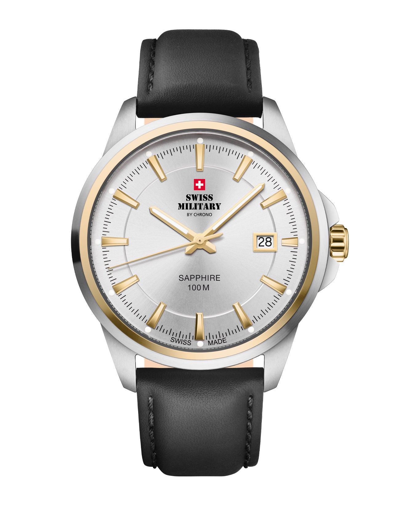 Swiss Military SM34104.11 - Classic Steel Watch for Men