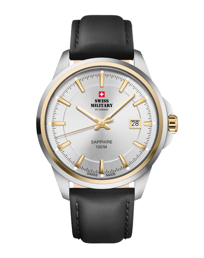 Swiss Military SM34104.11 - Classic Steel Watch for Men