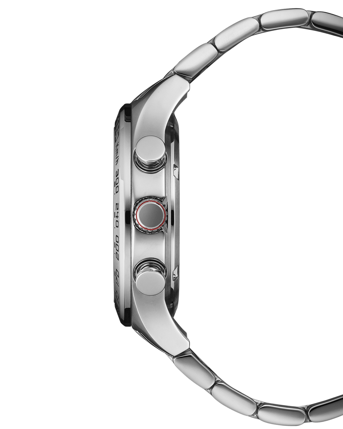 Swiss Military Speed Chronograph Watch silver tachymeter side view