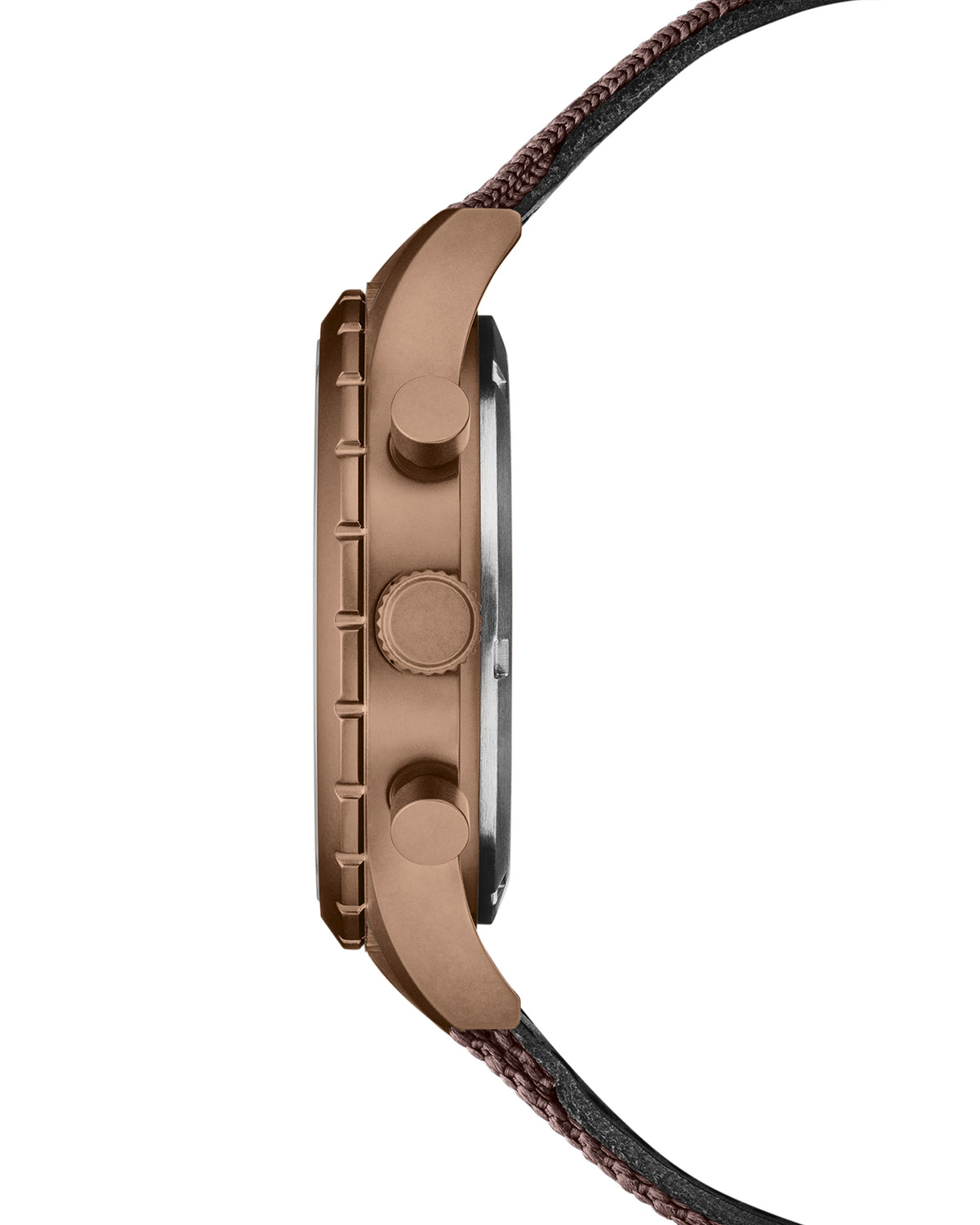 Reloj cronógrafo militar suizo de campaña SM34117.09 perfil lateral