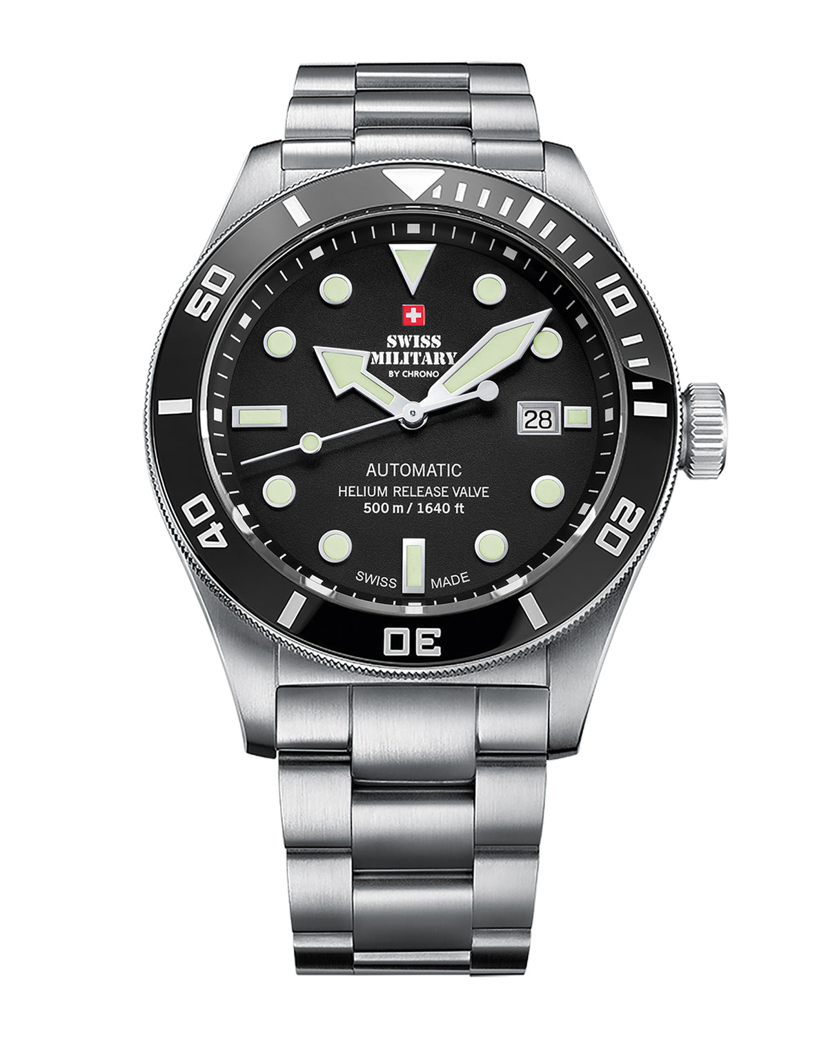 Swiss Military SMA34075.01 - Swiss Made Mechanische Taucheruhr 500M