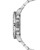 Perfil lateral del SMS34113.01 que muestra el diseño de la caja y el brazalete de acero inoxidable.