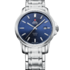 Swiss Military SM34039.03 - Reloj clásico de acero azul para hombres
