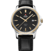 Swiss Military SM34039.10 - Reloj negro y dorado de cuero para hombres