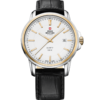 Swiss Military SM34039.11 - Reloj negro y dorado de cuero para hombres