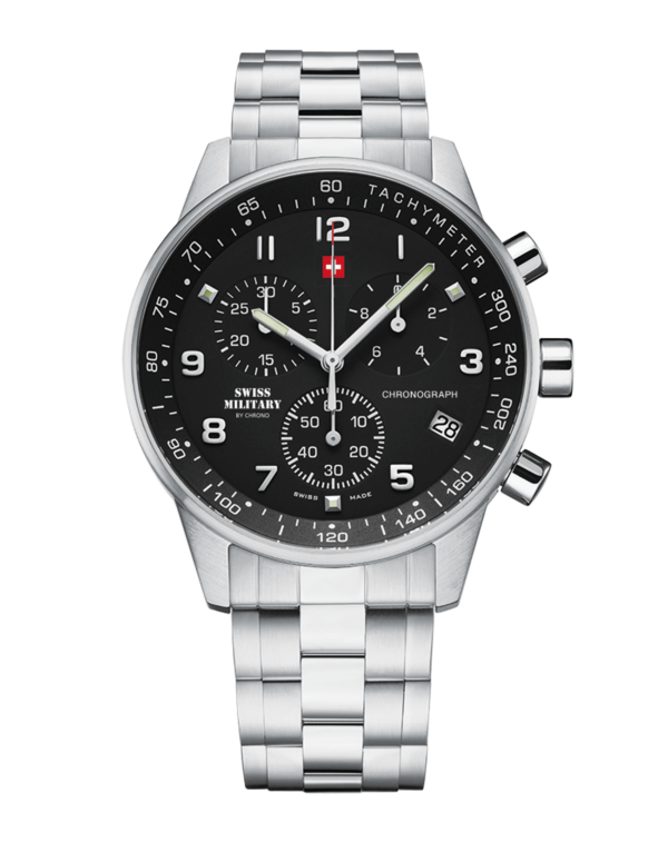 Swiss Military SM34012.01 – Minimalist Military Chronograph Watch