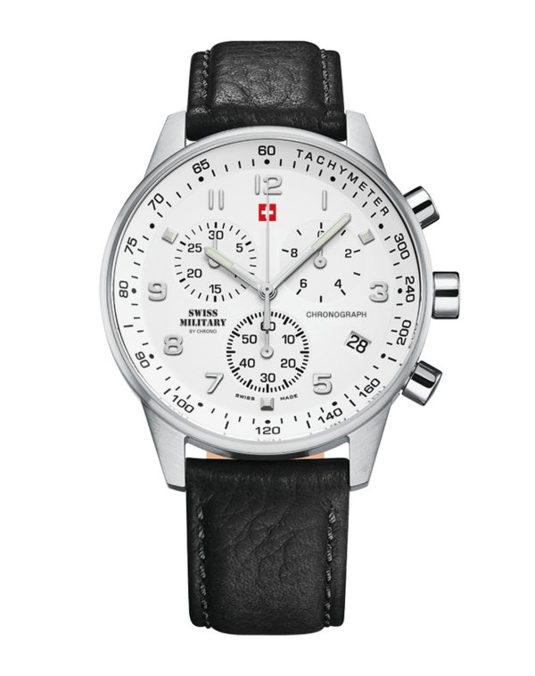 Swiss Military SM34012.06 – Reloj cronógrafo militar de estilo minimalista