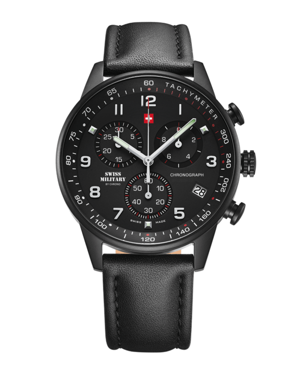 Swiss Military SM34012.08 – Reloj cronógrafo militar de estilo minimalista