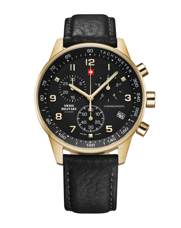 Swiss Military SM34012.10 – Reloj cronógrafo militar de estilo minimalista