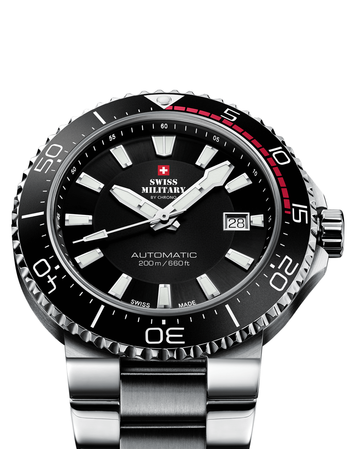 Swiss Military Sma34086 01 Automatic Dive Watch 200m