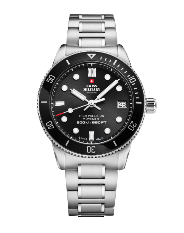Swiss Military SM34089.01 - Reloj de buceo para mujeres 200M