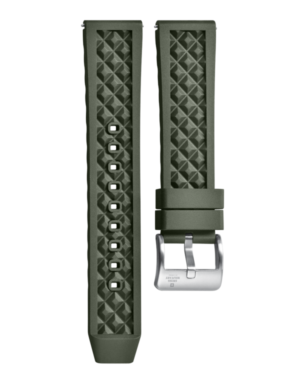 Swiss Military B.A14092.04 - Green Rubber Strap
