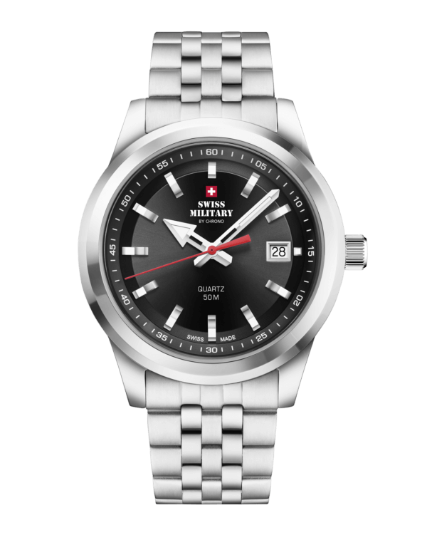 Swiss Military SM34094.01 - Silver Swiss Watch for Men