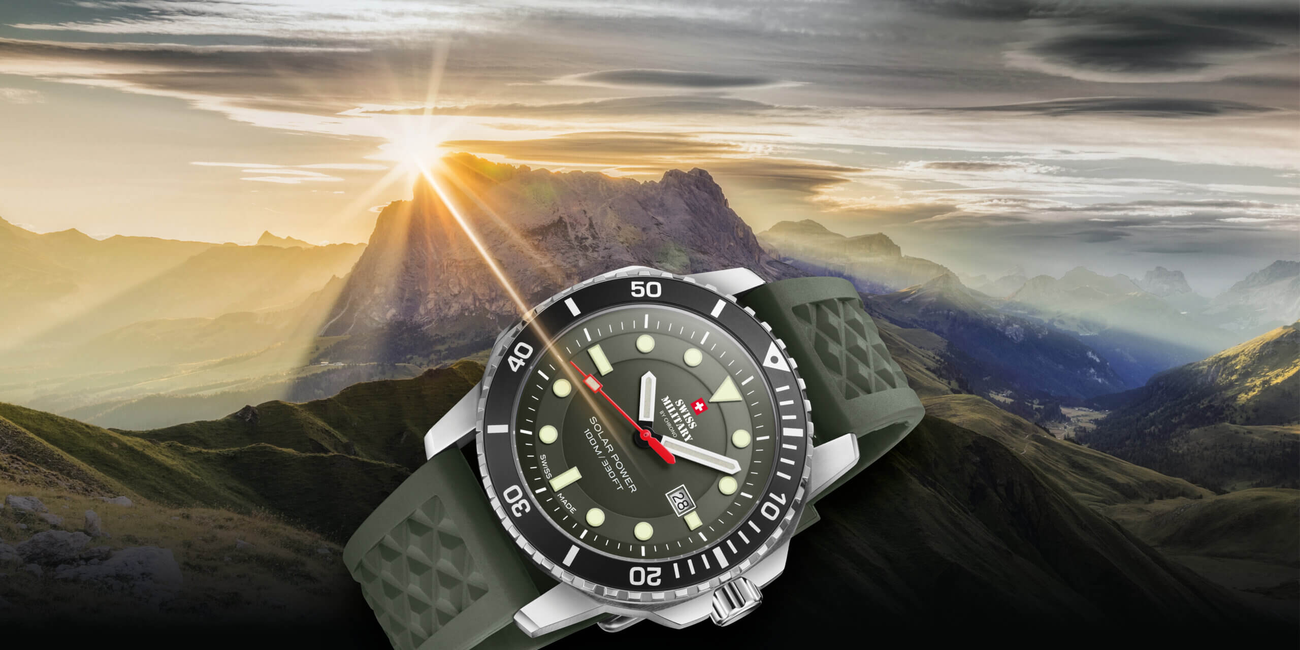 Swiss Military SMS34102 Swiss Solar Sports Watch Collection – Eco-friendly and solar-powered with versatile designs