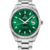 Classic Swiss automatic watch with green dial and fluted bezel – Swiss Military SMA34110.04