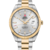 Swiss Military SMA34110.06 classic Swiss automatic watch with silver sunray dial and bi-color stainless steel and gold-tone bracelet