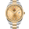 Swiss Military SMA34110.07 classic Swiss automatic watch with champagne sunray dial and bi-color stainless steel and gold-tone bracelet