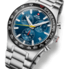 Swiss Military Speed Chronograph Watch blue dial tachymeter angled view