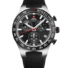 Swiss Military Speed Chronograph Watch black rubber front view