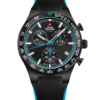 Швейцарские часы с хронографом Swiss Military Speed Chronograph Watch black blue rubber front view