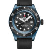 Swiss Military DIVER 500 Limited Edition – Black Rubber Strap with Blue Steel Case