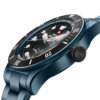 Swiss Military DIVER 500 Limited Edition – Blue Plated Stainless Steel Case Side View with Ceramic Bezel