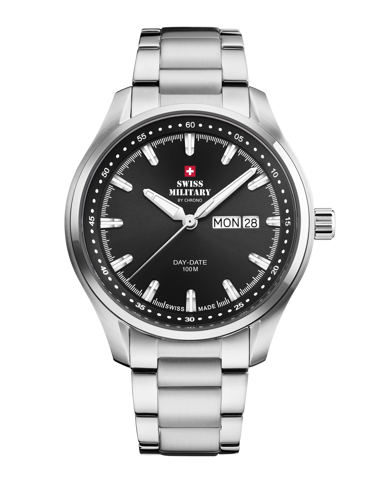 Swiss Military Classic Men's Watch - Black, Steel | SM34116.01