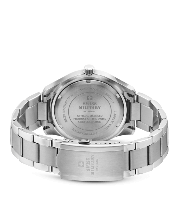 Гравировка на задней крышке корпуса Swiss Military SM34116.01