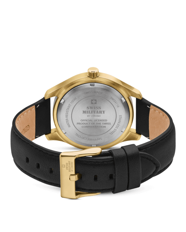 Гравировка на задней крышке корпуса Swiss Military SM34116.07